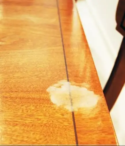 Remove White Heat Spots From Wood Table