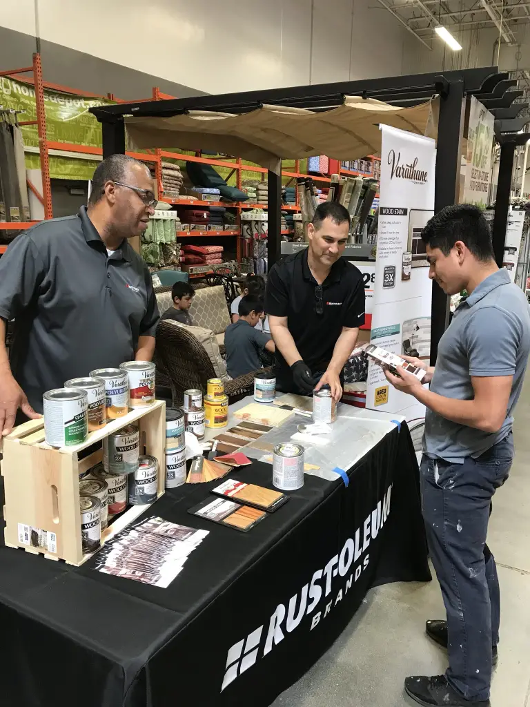 Rust-oleum and Varathane are teaching customers about the product.