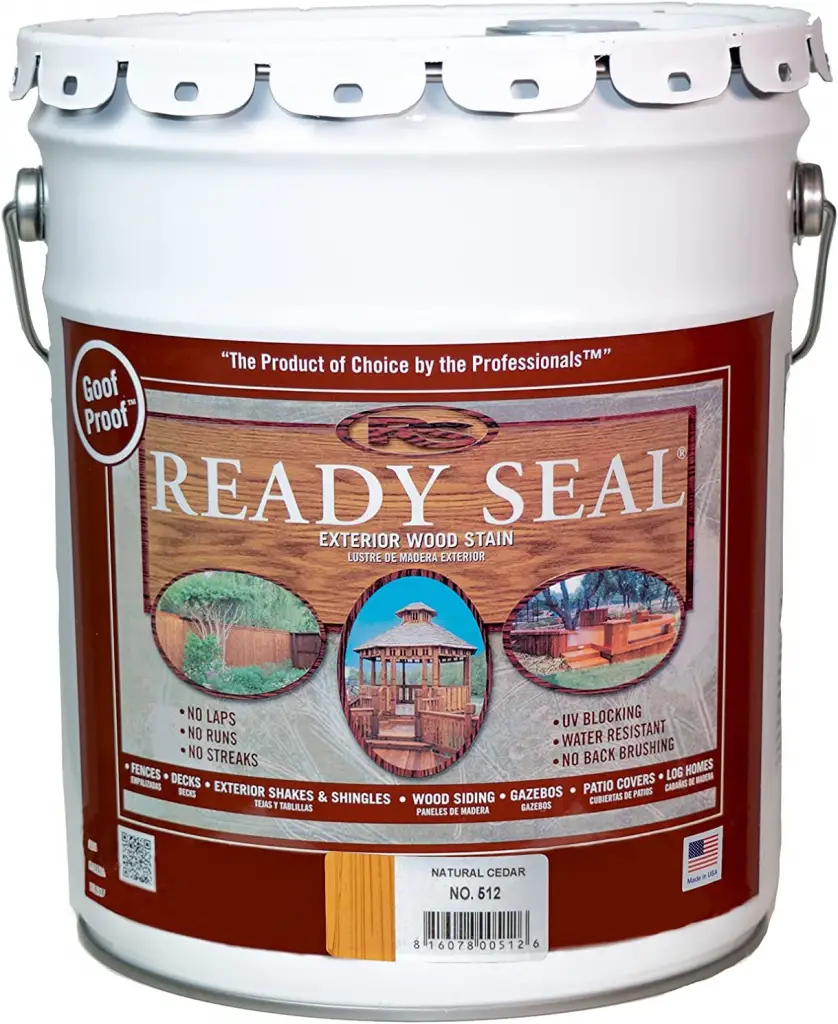 Ready Seal 512 5-Gallon Pail Natural Cedar Exterior Stain